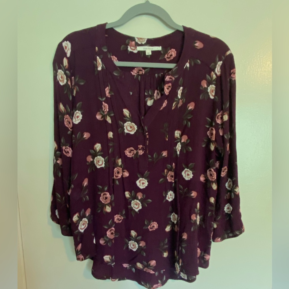 Fun2Fun Kearney Henley Blouse